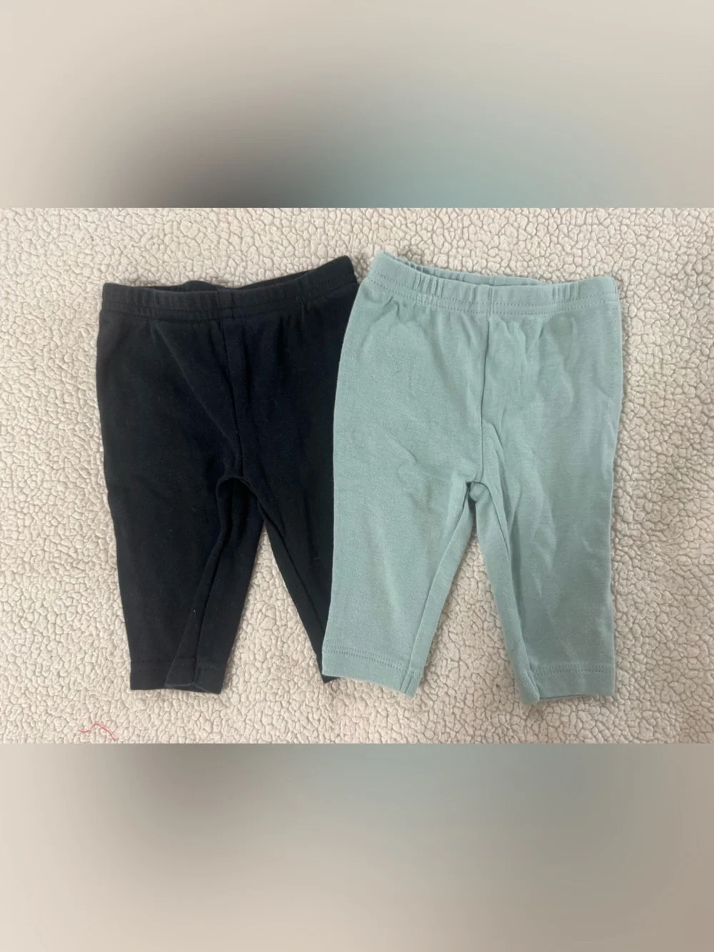 Carter's Black & Sage Leggings Set